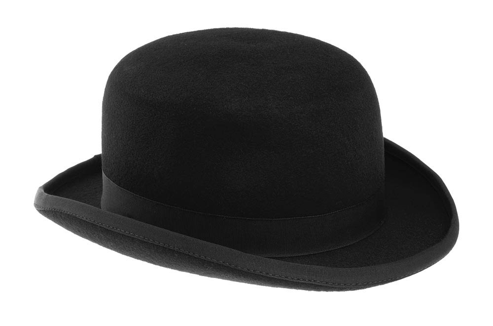 Черная шляпа котелок